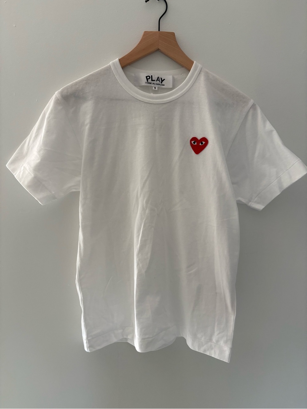 Comme des Garçons PLAY Heart Logo T-Shirt 'White'